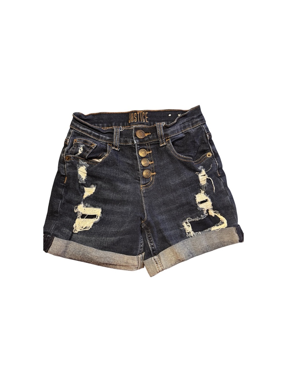 Girls justice Denim shorts sz 10